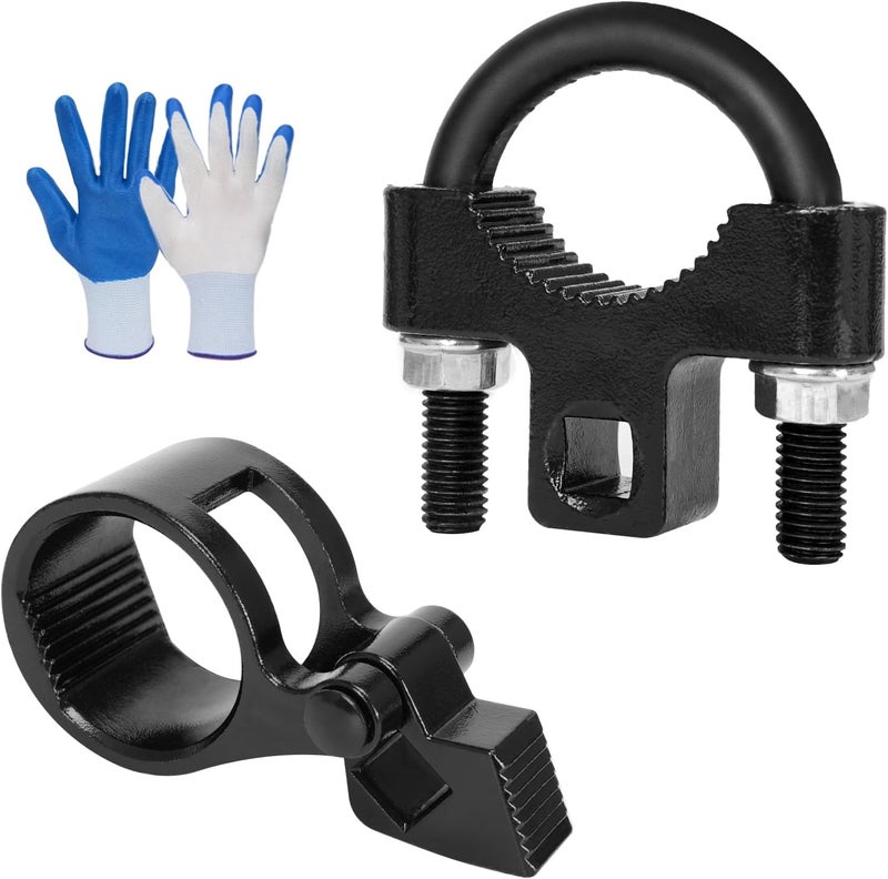 YZMLOL Inner Tie Rod Removal Tool,27-44mm Tie Rod End Hex Wrench Tool with 1/2" Drive and 3/8'' Low-Profile Inner Tie Rod U-Wrench Tool for Most Vehicles Inner Tie Rod Removal and Installation. - Image 1